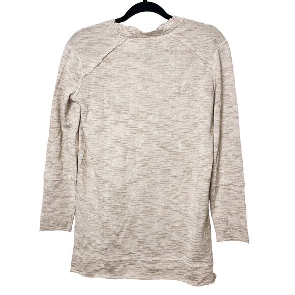 NIC+ZOE Weekend Warrior Sweater Neutral Mix Boho Rustic Distressed Grunge - Picture 2 of 8